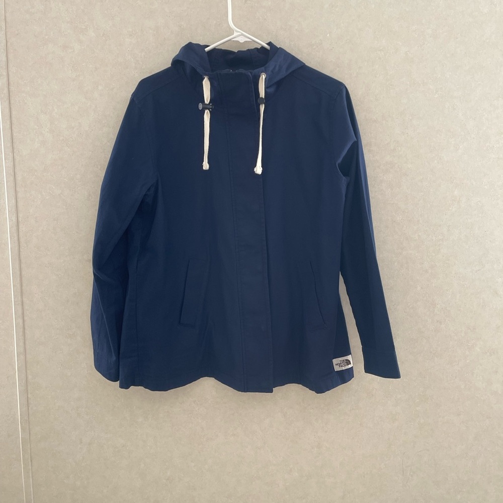 The North Face Dark Blue Hooded Jacket size M